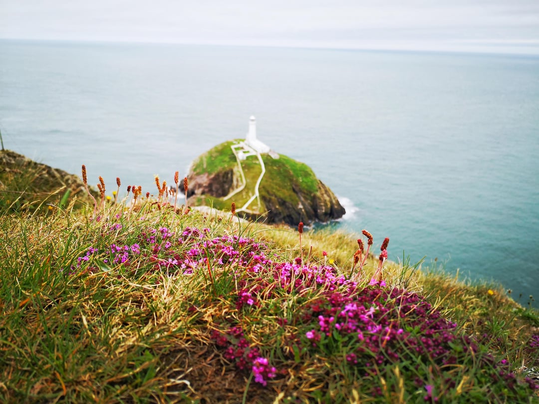Holyhead mountain over looking South Stack