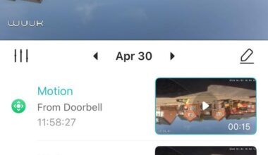 Put the door cam upside down and I’m away for the week