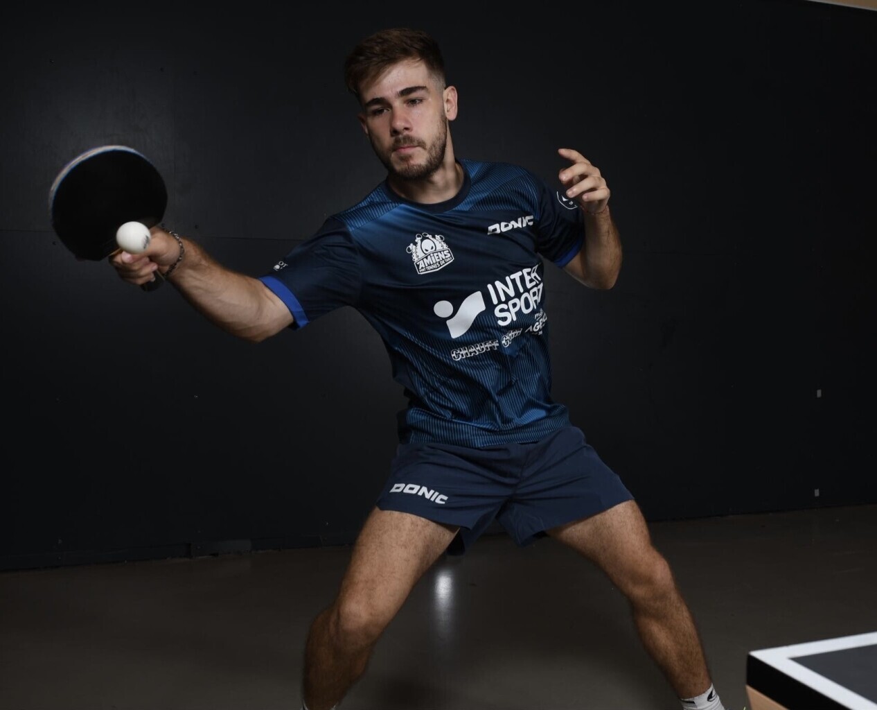 Denis Dorcescu, du club de ping-pong de Eu aux entraînements avec les frères Lebrun