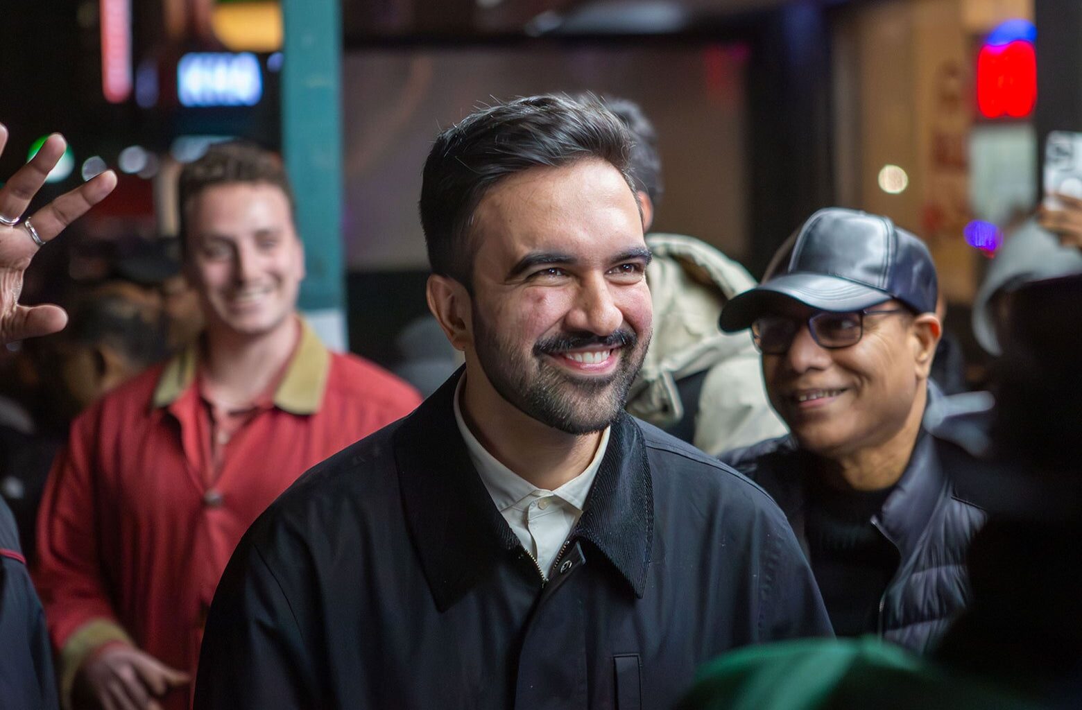 A revealing night out with the happiest anti-Trump politician in America.