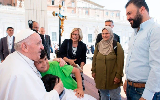 Kurdish family helped by Pope Francis: ‘He saved us’