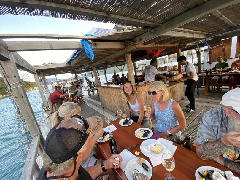 Oyster tasting in Ston during an Unforgettable Croatia cruise.