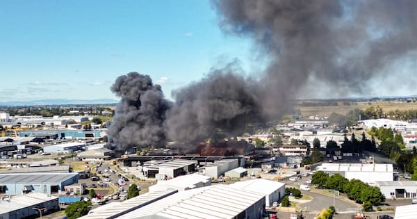 Pair charged with arson after blaze at Hamilton workshop