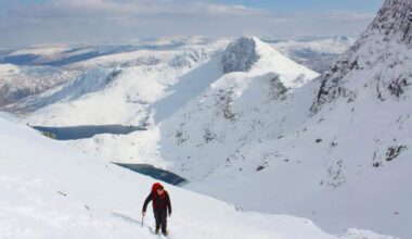 Yr Wyddfa in the snow