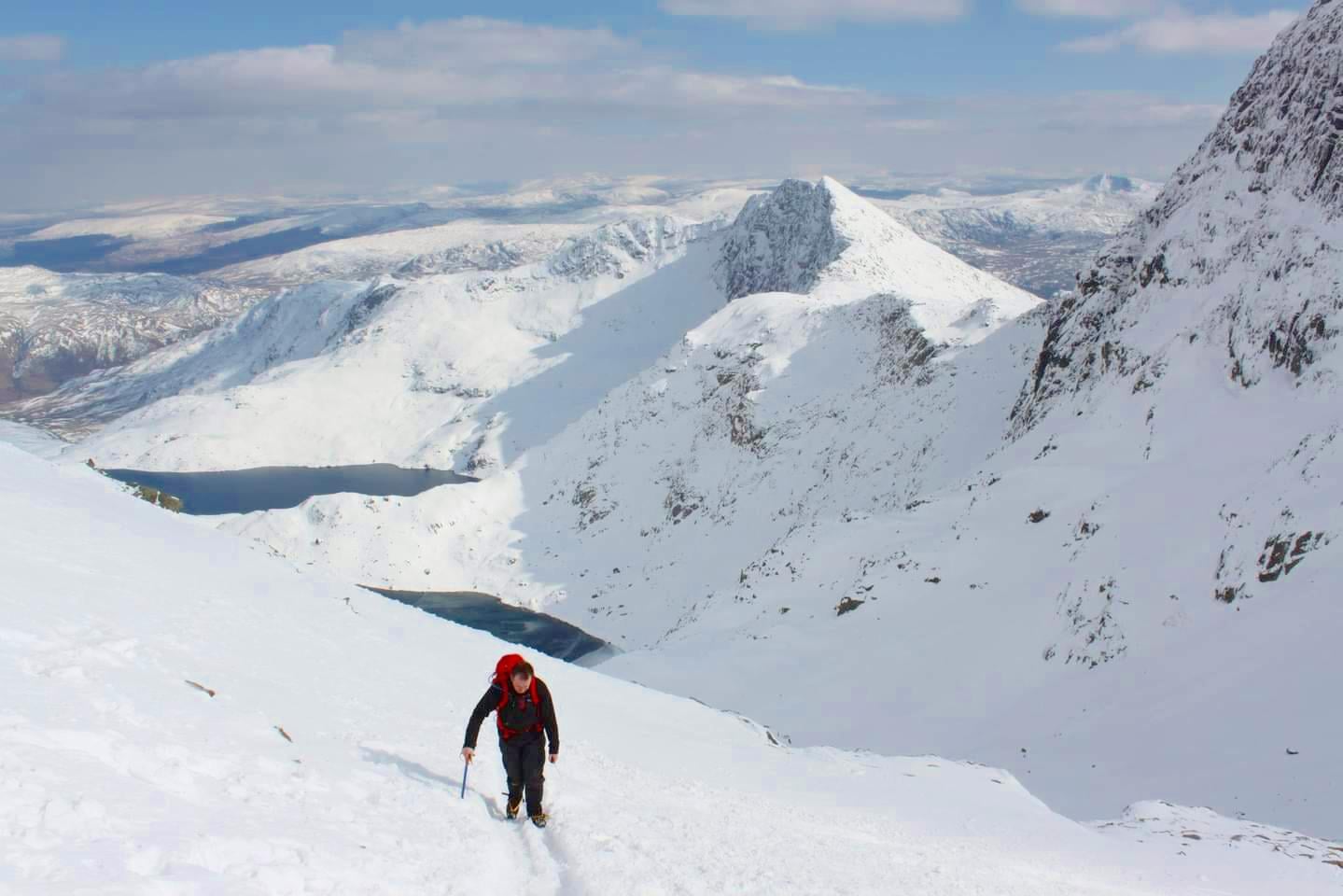 Yr Wyddfa in the snow