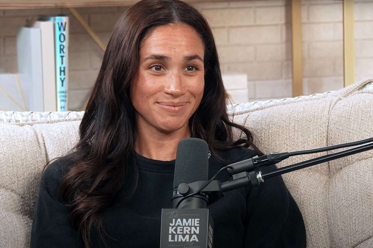 Meghan Markle Goes Makeup-Free in Sweats and Sneakers for Her First-Ever Podcast Interview