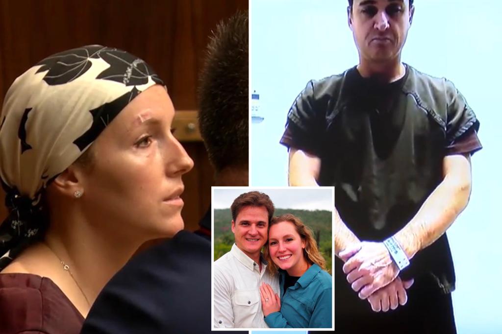 Battered nuclear engineer appears in court after husband allegedly tried to push her to her death off cliff in Hawaii