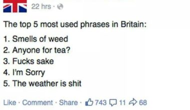 This List Perfectly Sums Up British Life