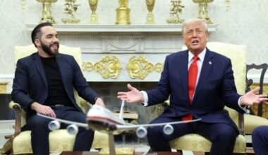 U.S. President Donald Trump and El Salvador President Nayib Bukele