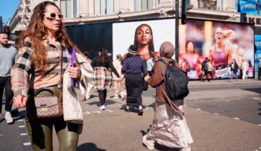 Shoppers in central London