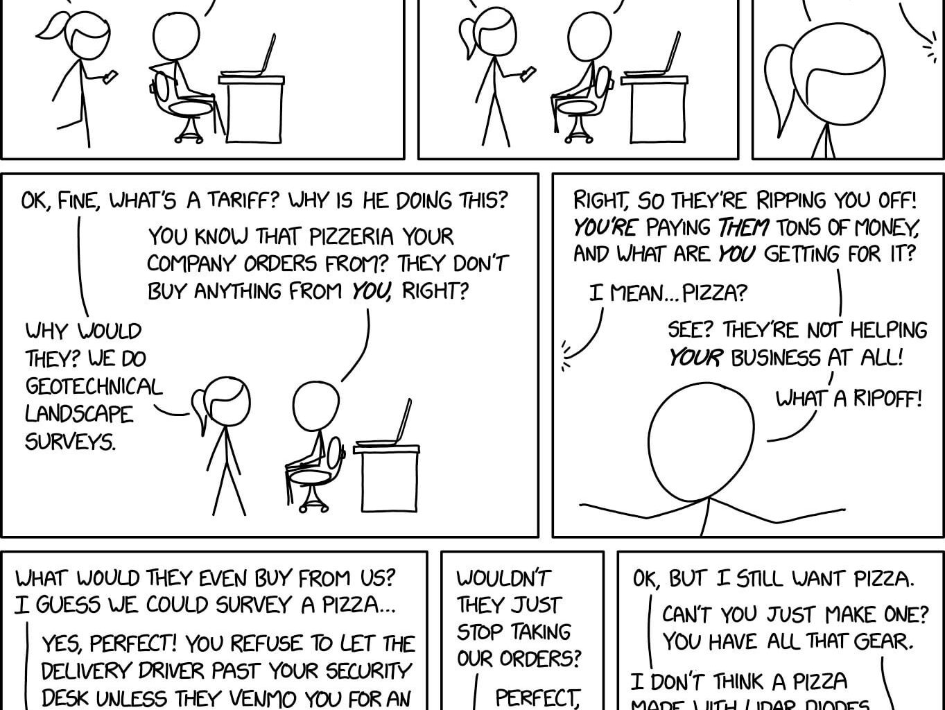 Tariffs, by Randall Munroe (xkcd)