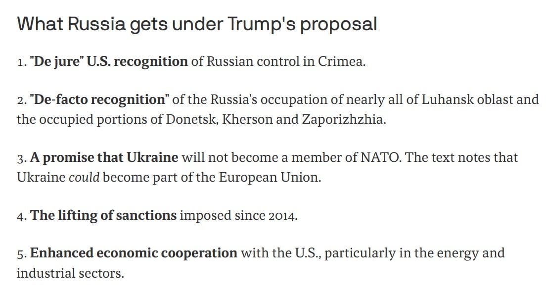 The Trump "Final" Proposal For Ukraine