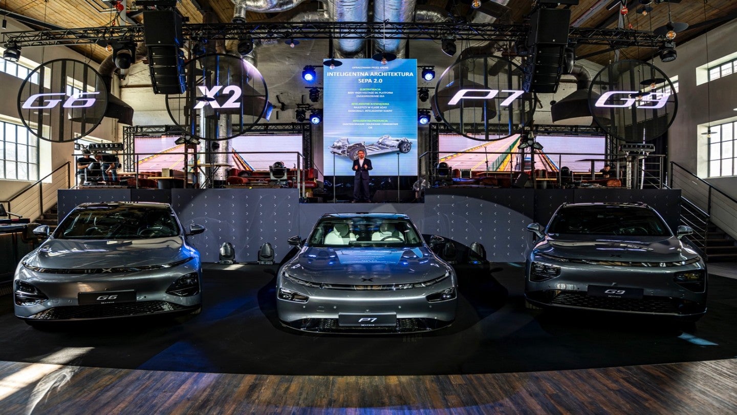 Xpeng electric vehicle launch Poland