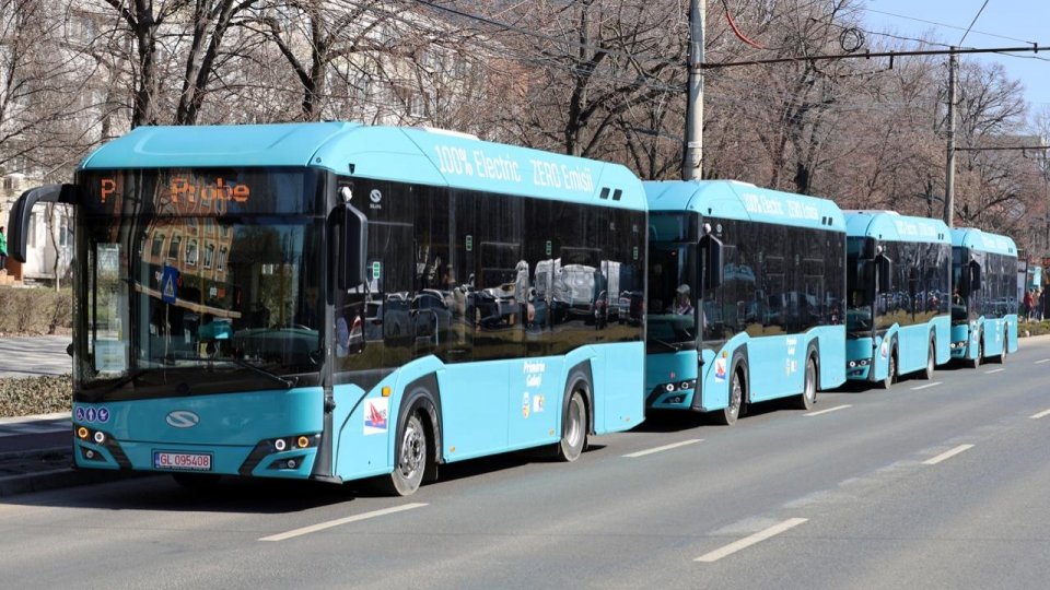 Galați: Primele autobuze electrice circulă de azi în oraș
