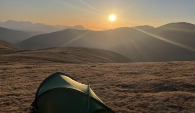 Views from camping on sgurr nan each