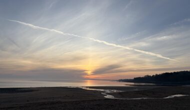 Crawfordsburn Beach this morning