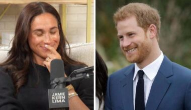 Meghan Markle blushes over Prince Harry's viral remarks about her