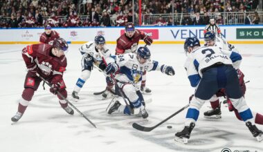 Andžāns atver kontu izlasē, Latvija cieš pirmo zaudējumu šopavasar