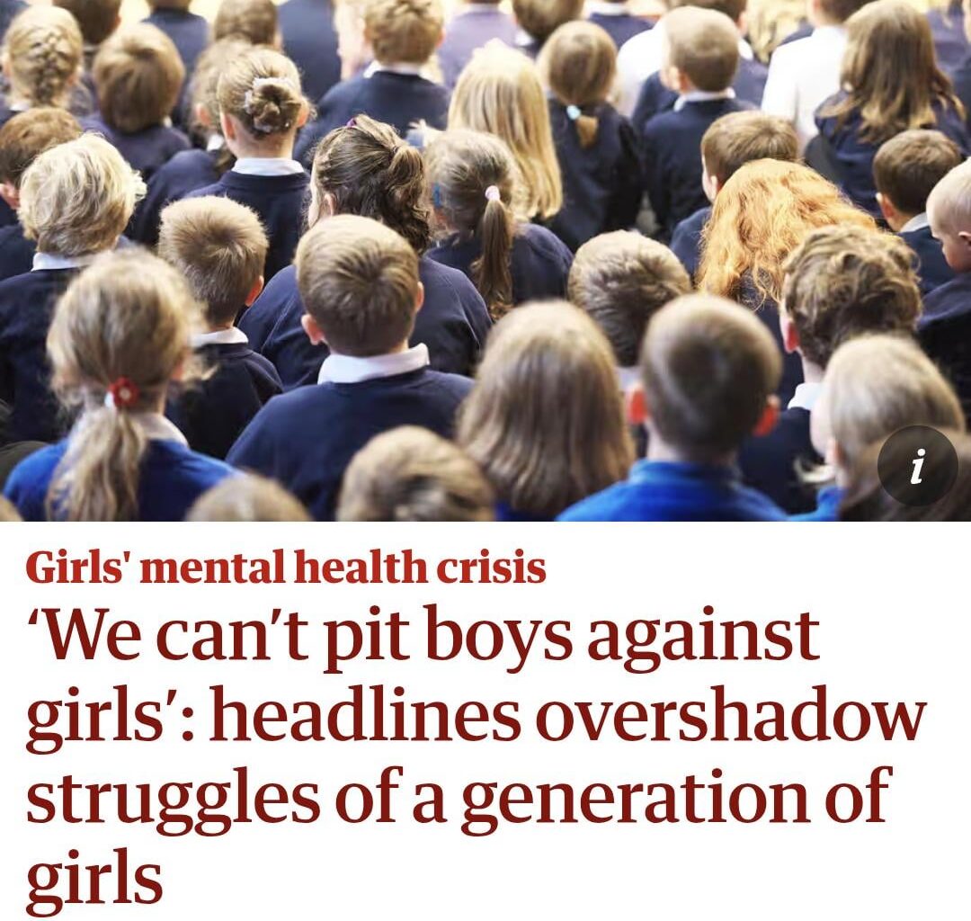 Guardian upset that people are acknowledging the struggles of men for once.