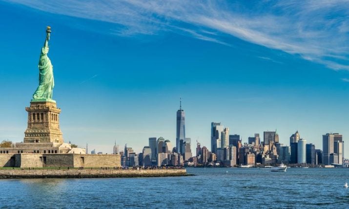 Croatian traditional boat to sail around Manhattan and Liberty Island
