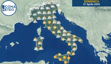 Meteo Italia oggi: nuvole e piogge al nord, sole al centro e sud