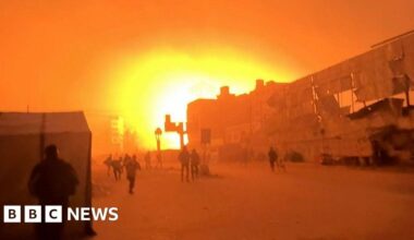 Israeli air strike destroys part of last fully functional hospital in Gaza City
