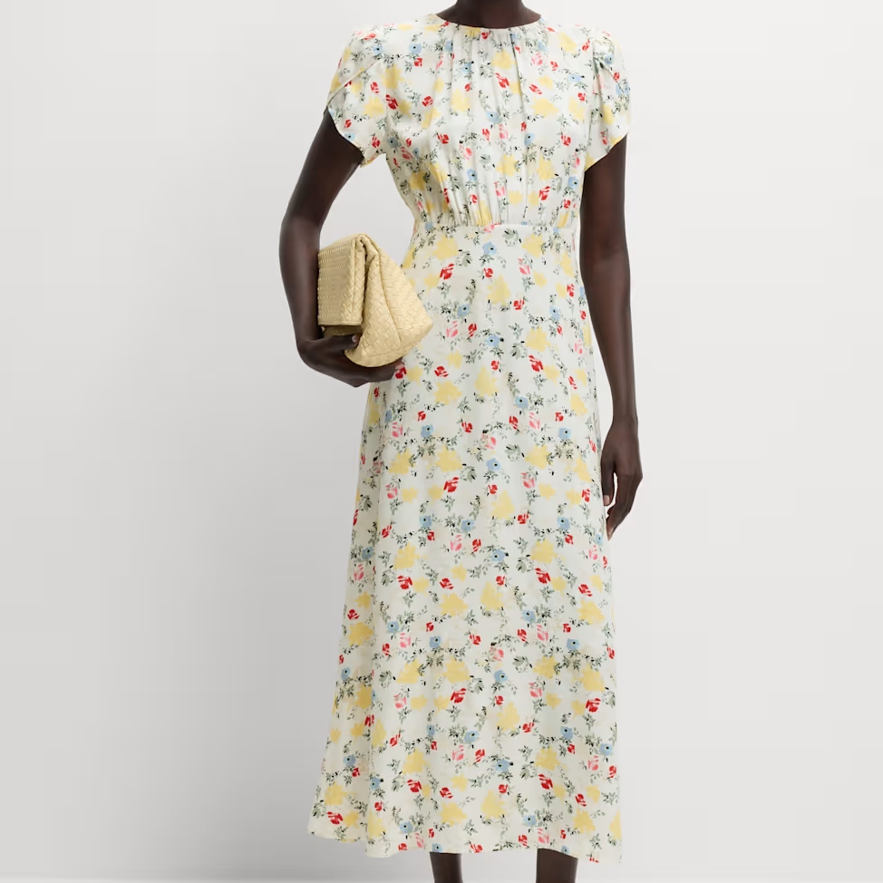 M&S Floral Midaxi Tea Dress