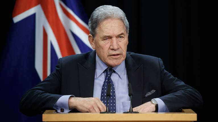 Minister for Rail Winston Peters.