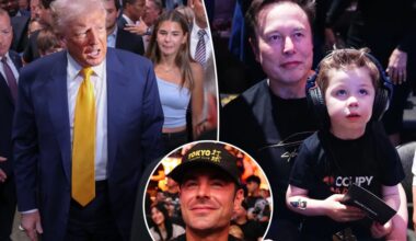 Donald Trump, Elon Musk and Zac Efron lead the celebs at UFC 314 in Miami: Photos