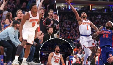 Knicks ride wild fourth-quarter run to take Game 1 over Pistons