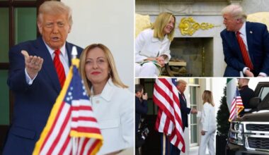 Trump vows 'there will be a trade deal' with Europe as Italy PM Georgia Meloni visits White House