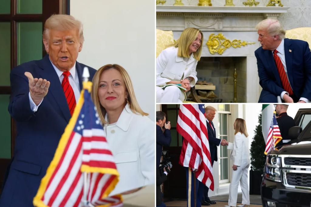 Trump vows 'there will be a trade deal' with Europe as Italy PM Georgia Meloni visits White House