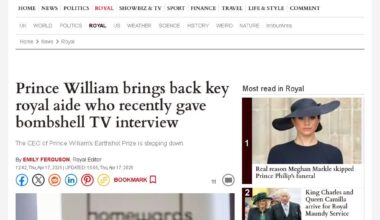 Prince William brings back key royal aide who recently gave bombshell TV interview
