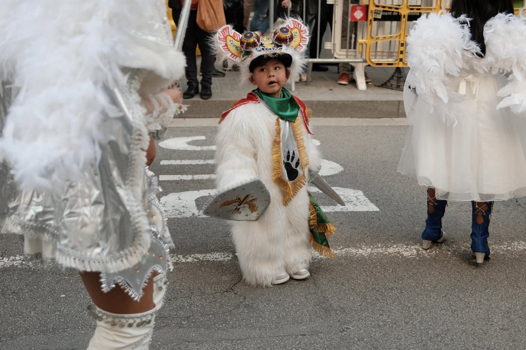 Dancing in the streets of Barcelona, Spain (Carnaval / Diablada) - Fuji X100VI