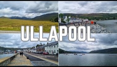 The beautifully picturesque town of Ullapool, situated on Loch Broom in the Highlands of Scotland - stunning views on the North Coast 500