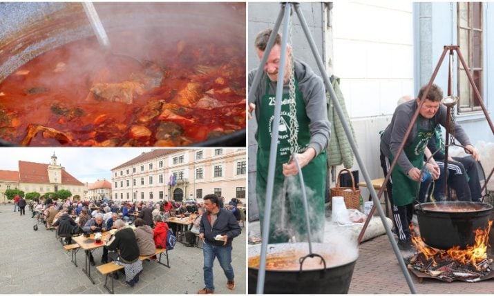 Traditional Good Friday free fish stew draws big crowd in Osijek