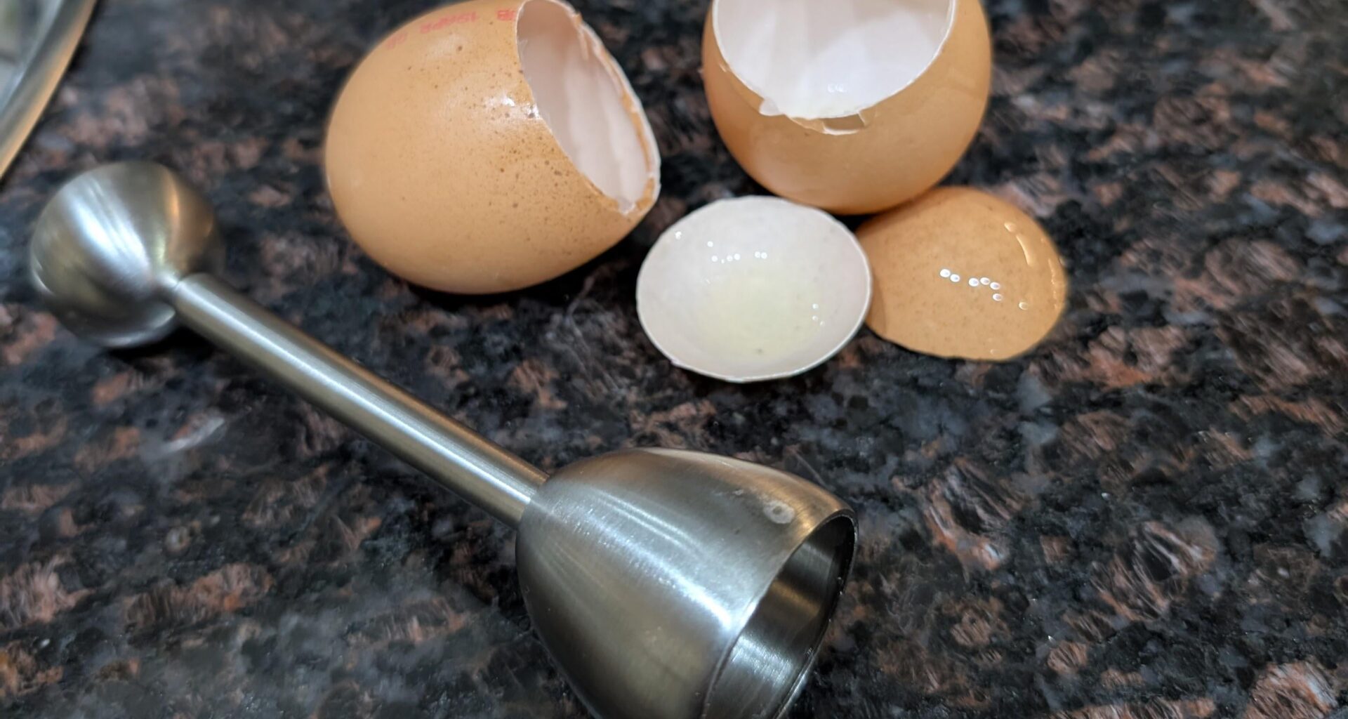 Tried my new egg opener - really works!