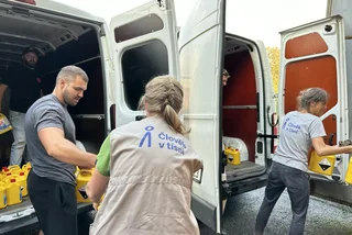 People in Need supporting flood victims in Krnov, Jeseník and other villages in northern Moravia. Photo: Tereza Hronov