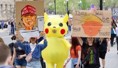 From Turkey to US ‘Hands Off’ rallies, how Pokémon cartoon is new mascot of resistance – Firstpost