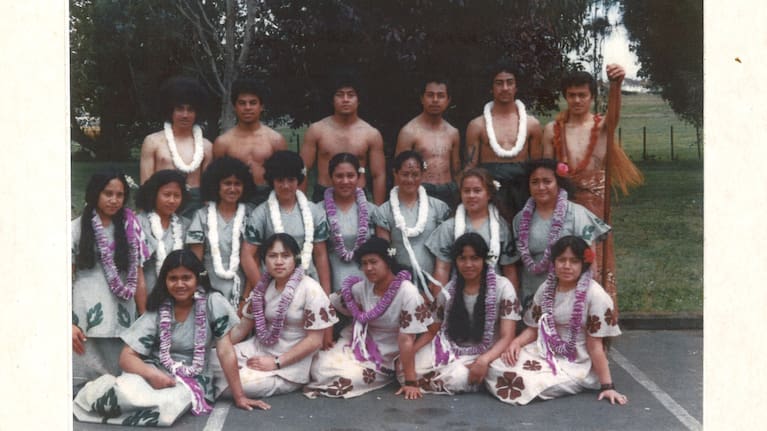 The 1978 Hillary College Samoan group. (Back row, second from left is former Labour Māngere MP and Minister Aupito William Sio.)