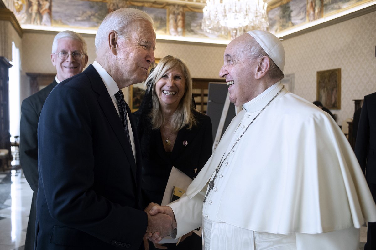 Pope Francis and Joe Biden 