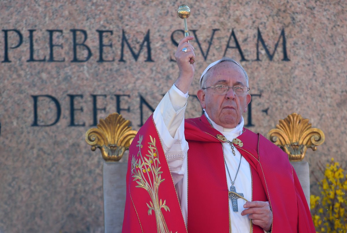 Pope Francis on Palm Sunday 