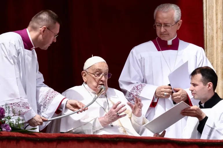 Pope Francis dies after final address called for ending war on Gaza