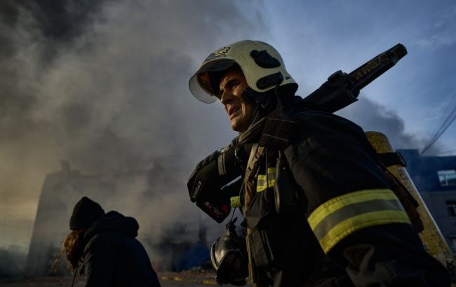 Russians strike Kharkiv with drones, fire breaks out