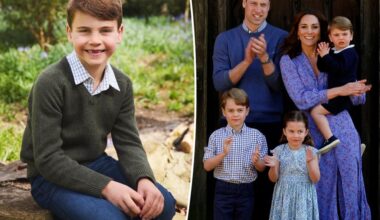 Prince Louis flashes toothless grin in adorable 7th birthday portrait