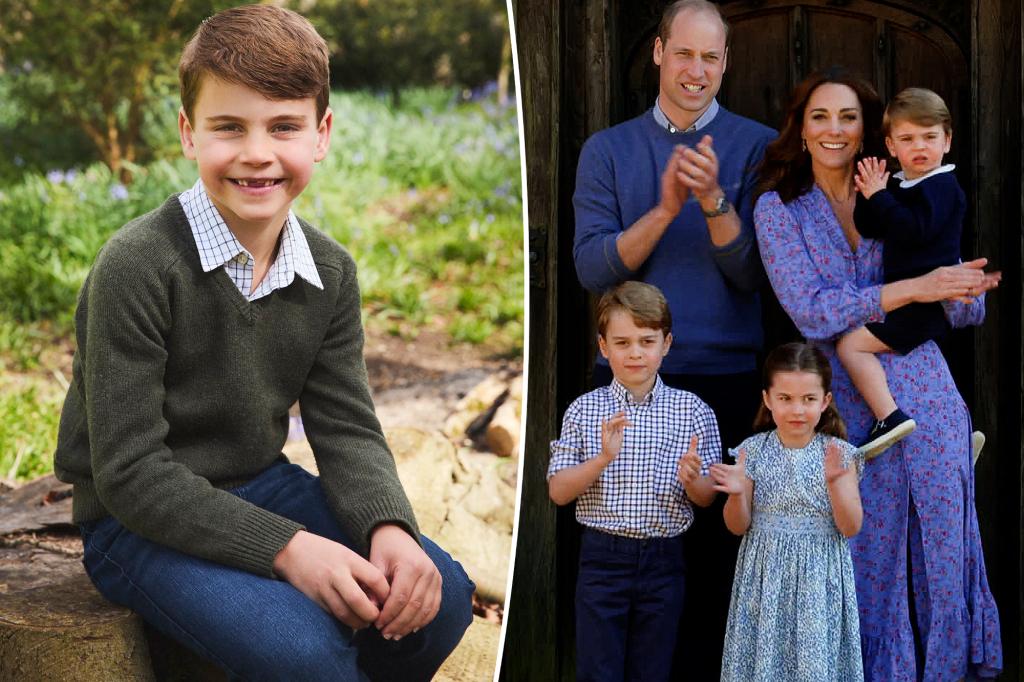 Prince Louis flashes toothless grin in adorable 7th birthday portrait