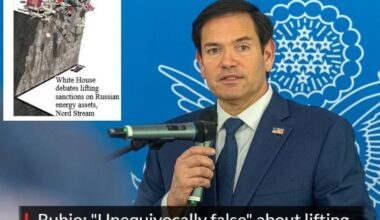 U.S. Secretary of State Marco Rubio: “Neither Steve Witkoff nor I have had any conversations about lifting sanctions against Russia as part of a deal with Ukraine. This is journalistic malpractice. If Politico has an ounce of integrity, they will fully retract this piece of fiction