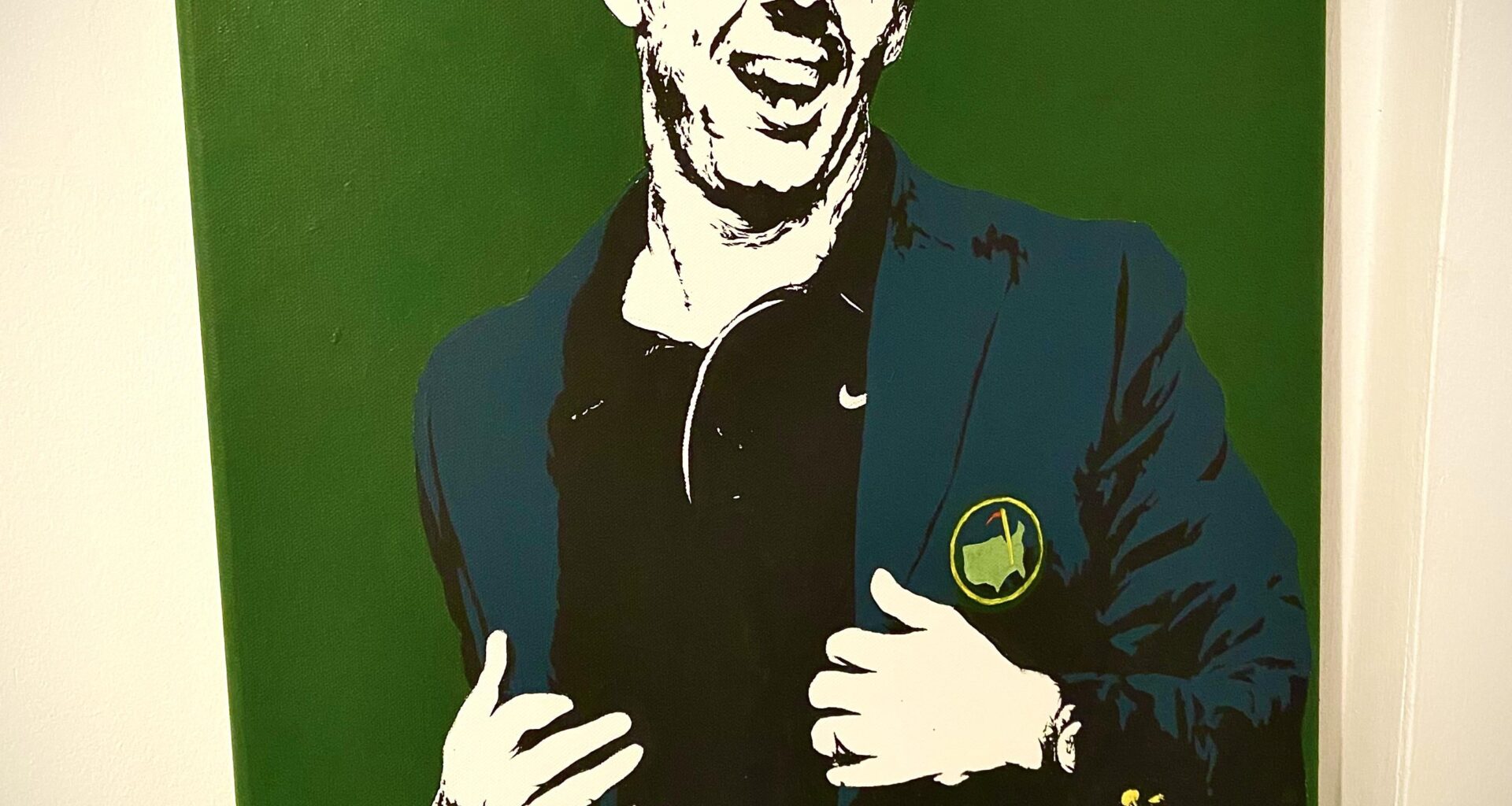 Acrylic portrait of Rory I finished last night. Greatest night of sport I’ve ever seen ⛳️