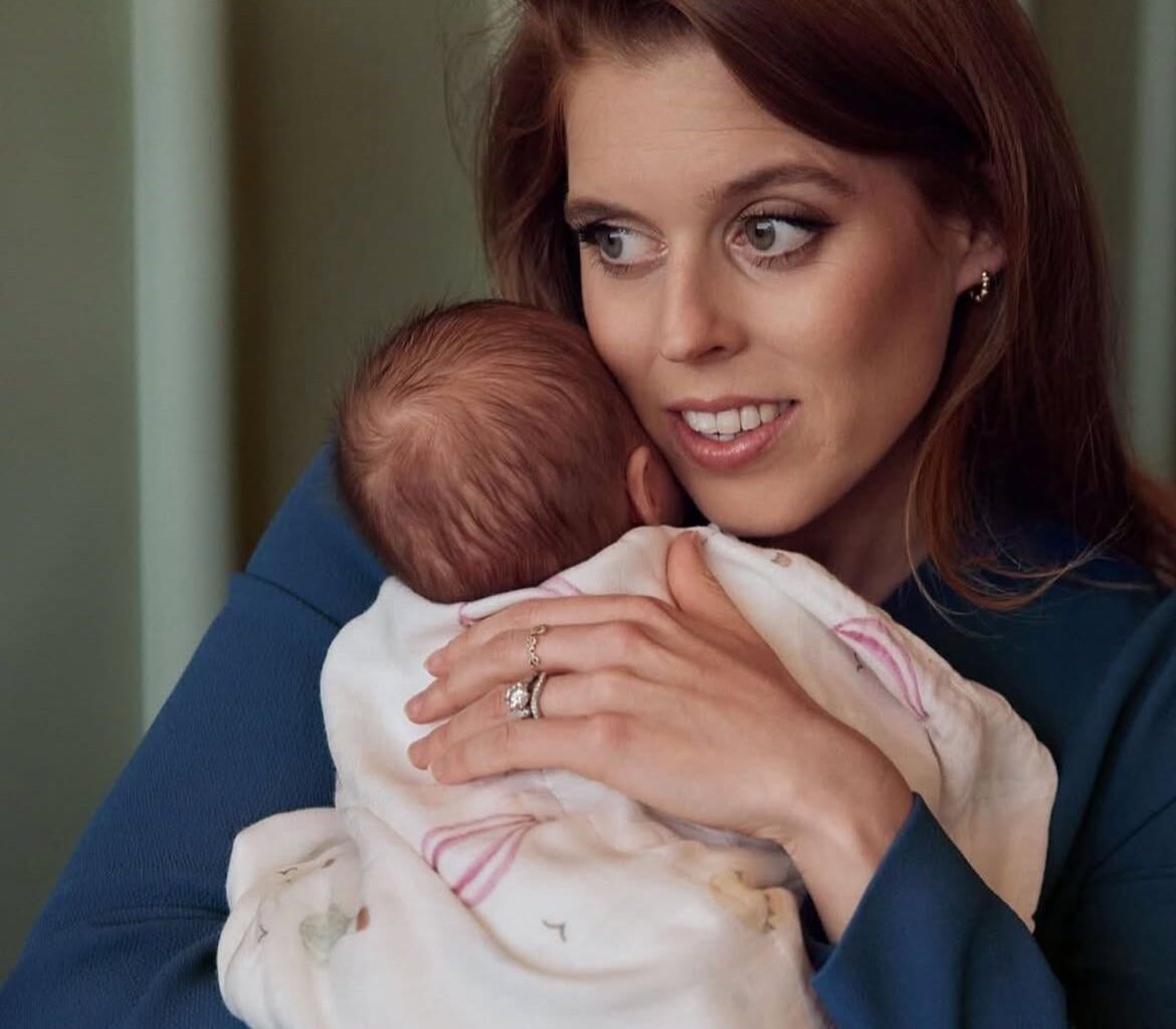 Princess Beatrice and her new daughter Athena