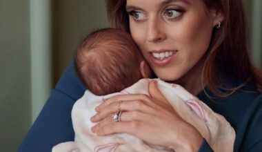 Princess Beatrice and her new daughter Athena